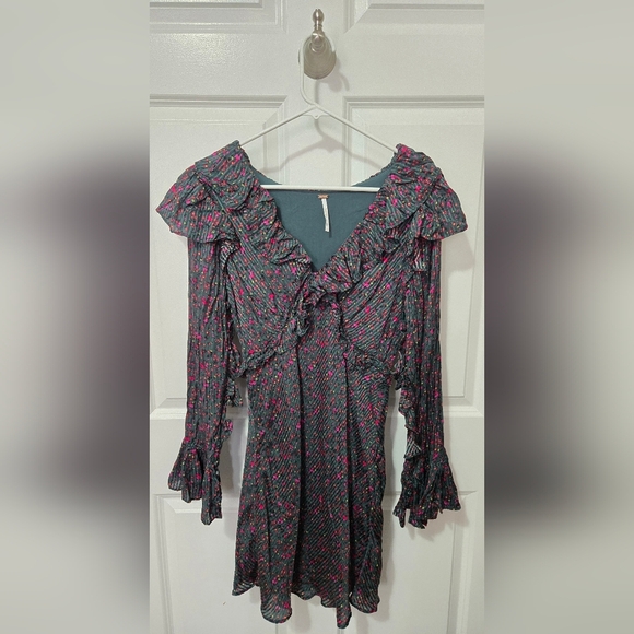 Free People Ruffle Mini Dress - Picture 3 of 8